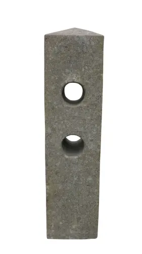 Product image of the product “Pale for fence, 2 holes - orientation 180 °, in the size from 80 to 100cm, basanite ”